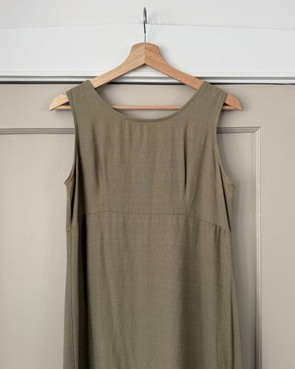 Vintage Sage Green Maxi Dress
