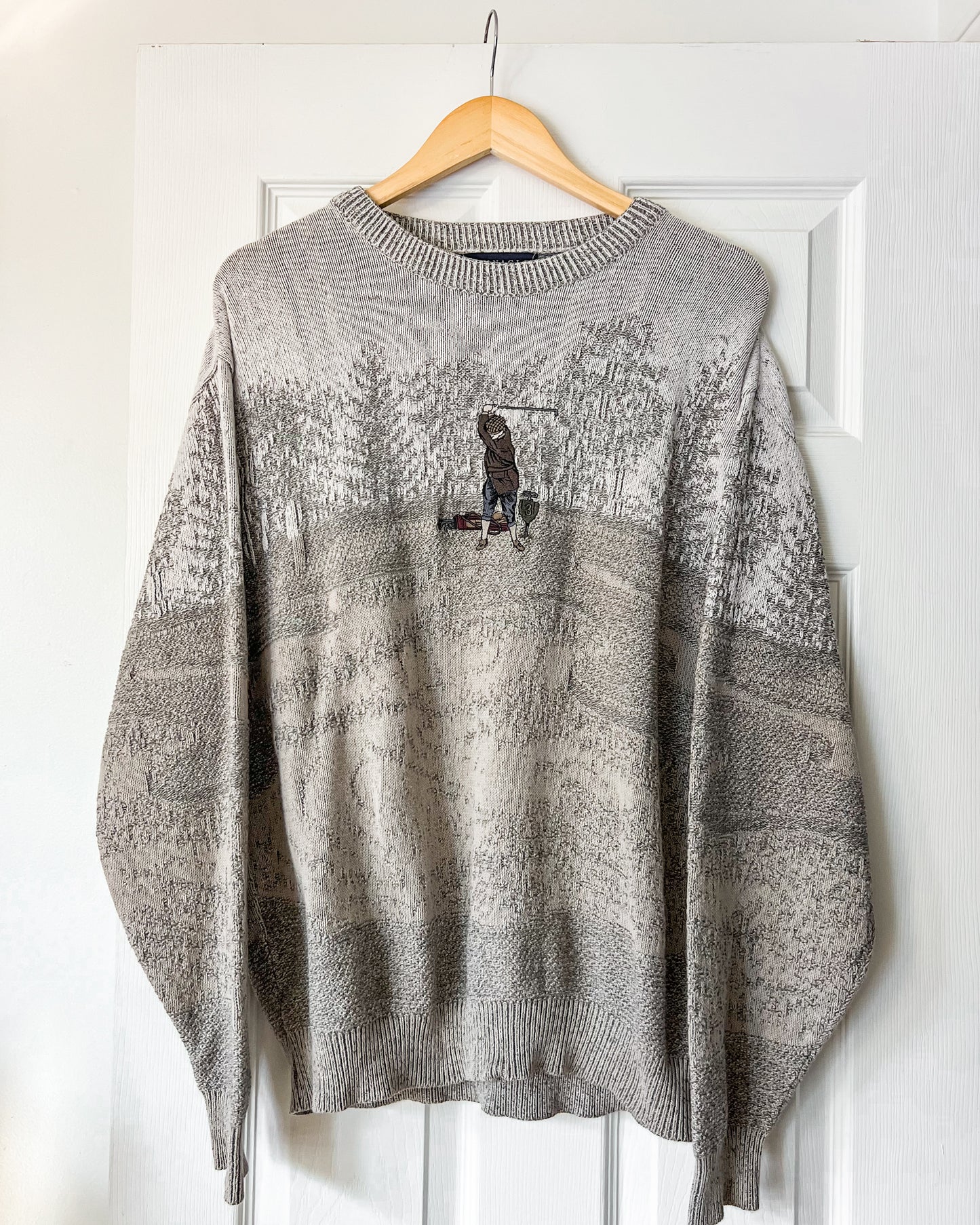 Golf Embroidered Knitted Sweater