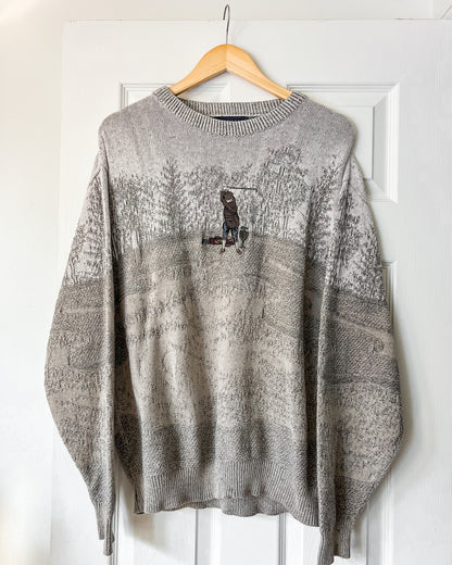 Golf Embroidered Knitted Sweater
