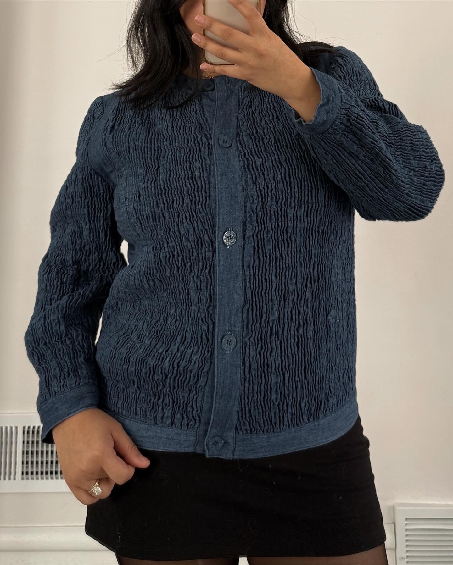 Bis Bis Crinkled Denim Jacket