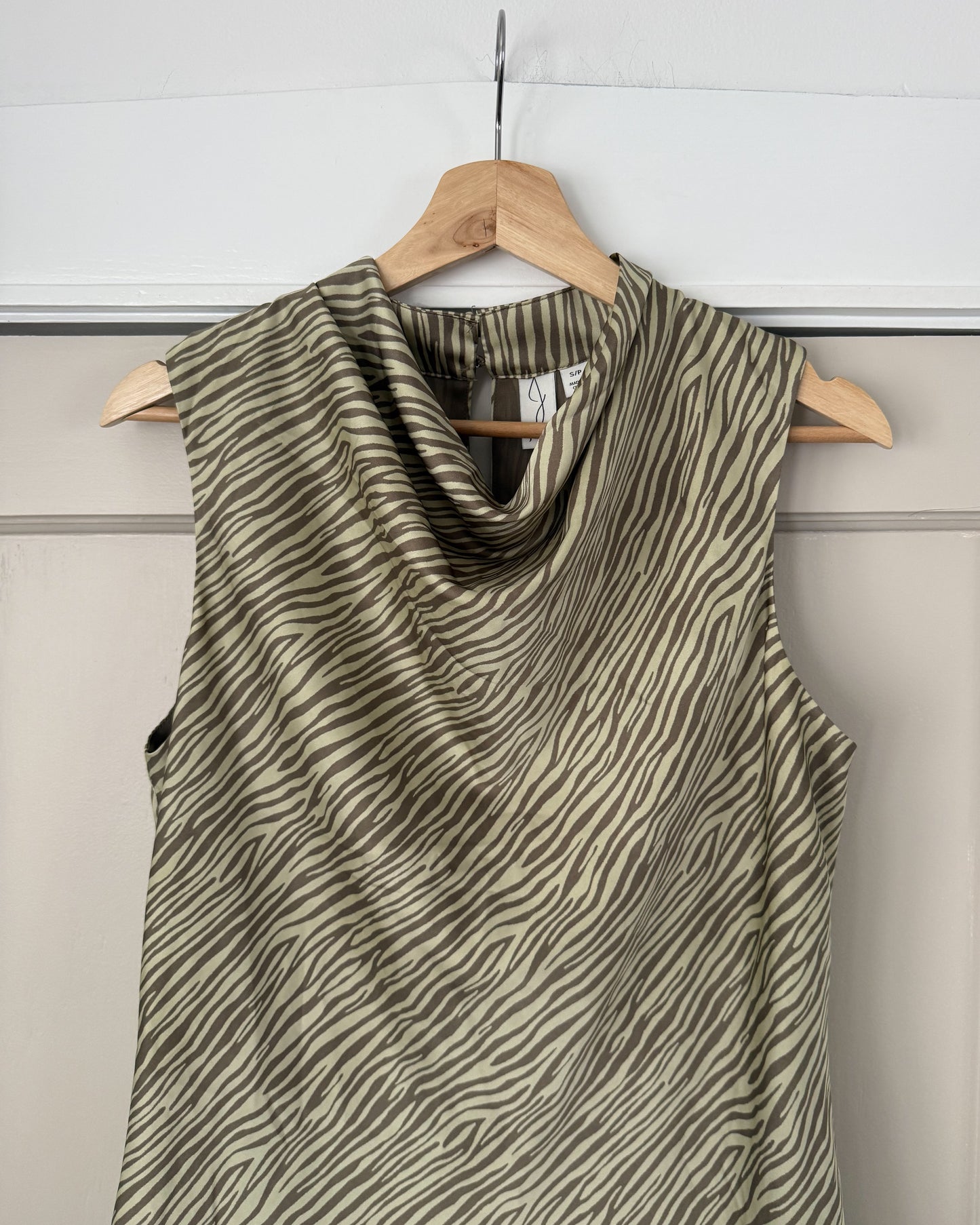 Green Zebra Tank Top