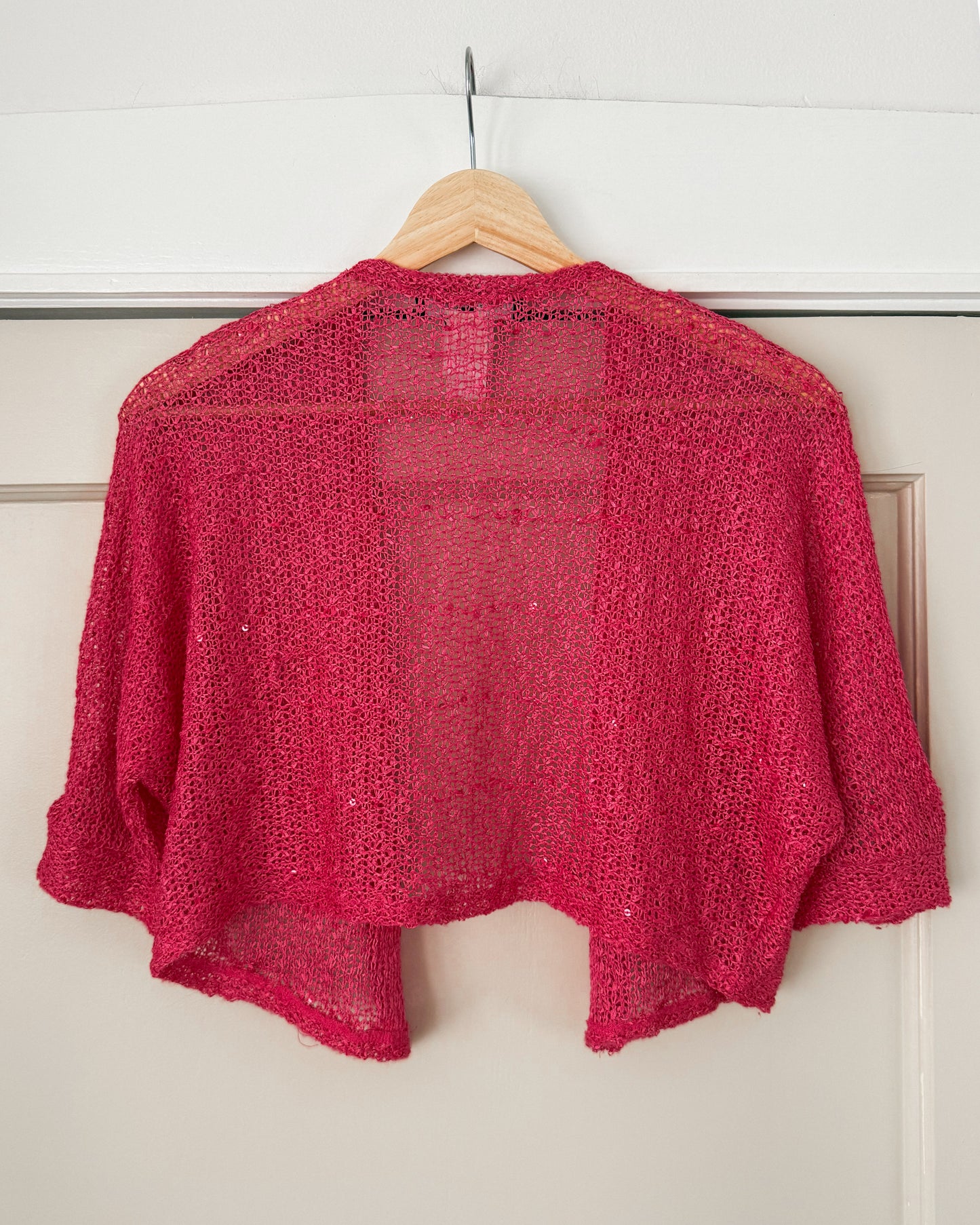 Jones NY Pink Short Sleeve Cardigan