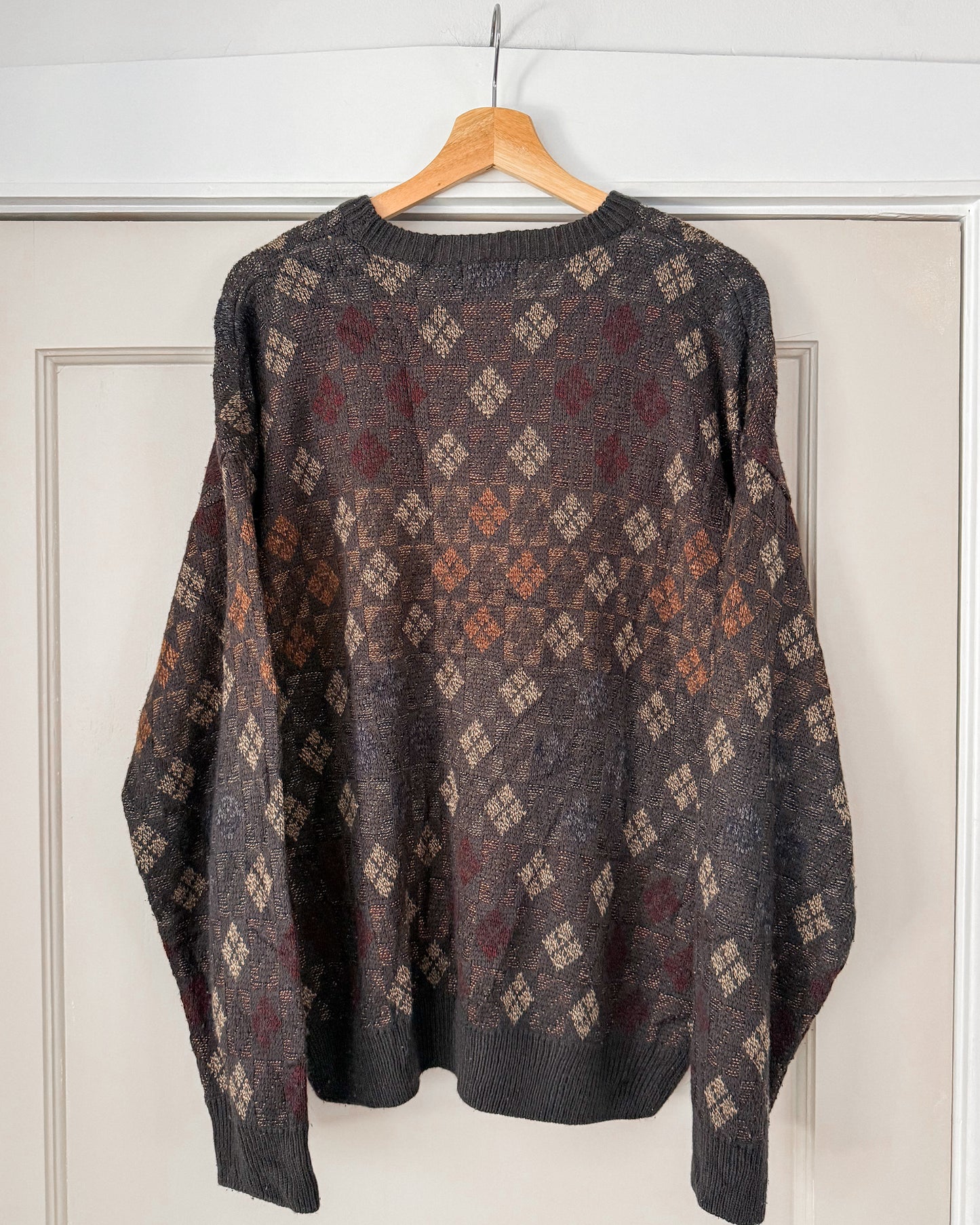 Vintage Diamond Knitted Sweater