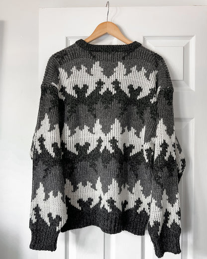 Grey Toned Knitted Sweater