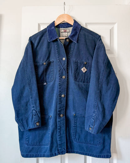Vintage Navy Corduroy Collar Button Up