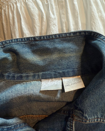 Vintage Blair Cat Embroidered Denim Jacket