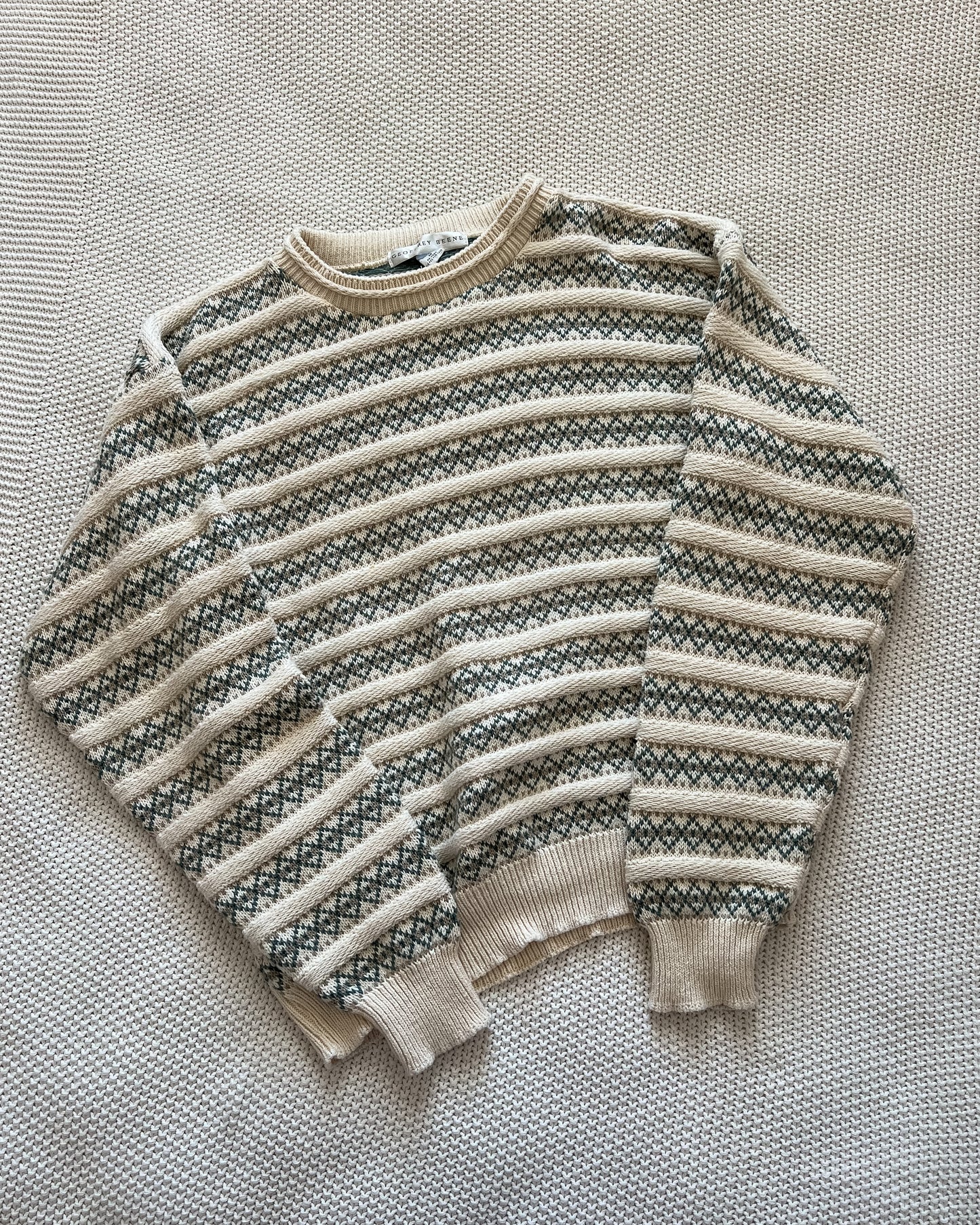 Striped Graphic Knitted Sweater