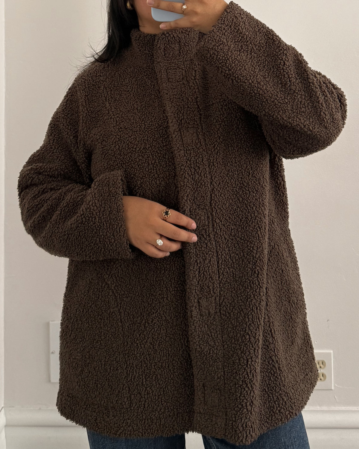 Pure Jill Brown Sherpa Jacket