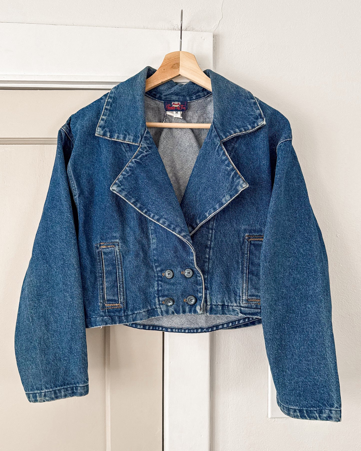 Vintage Denim Cropped Jacket