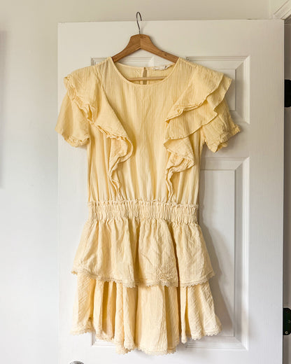 Yellow Ruffle Dress