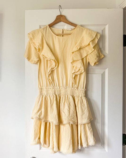 Yellow Ruffle Dress