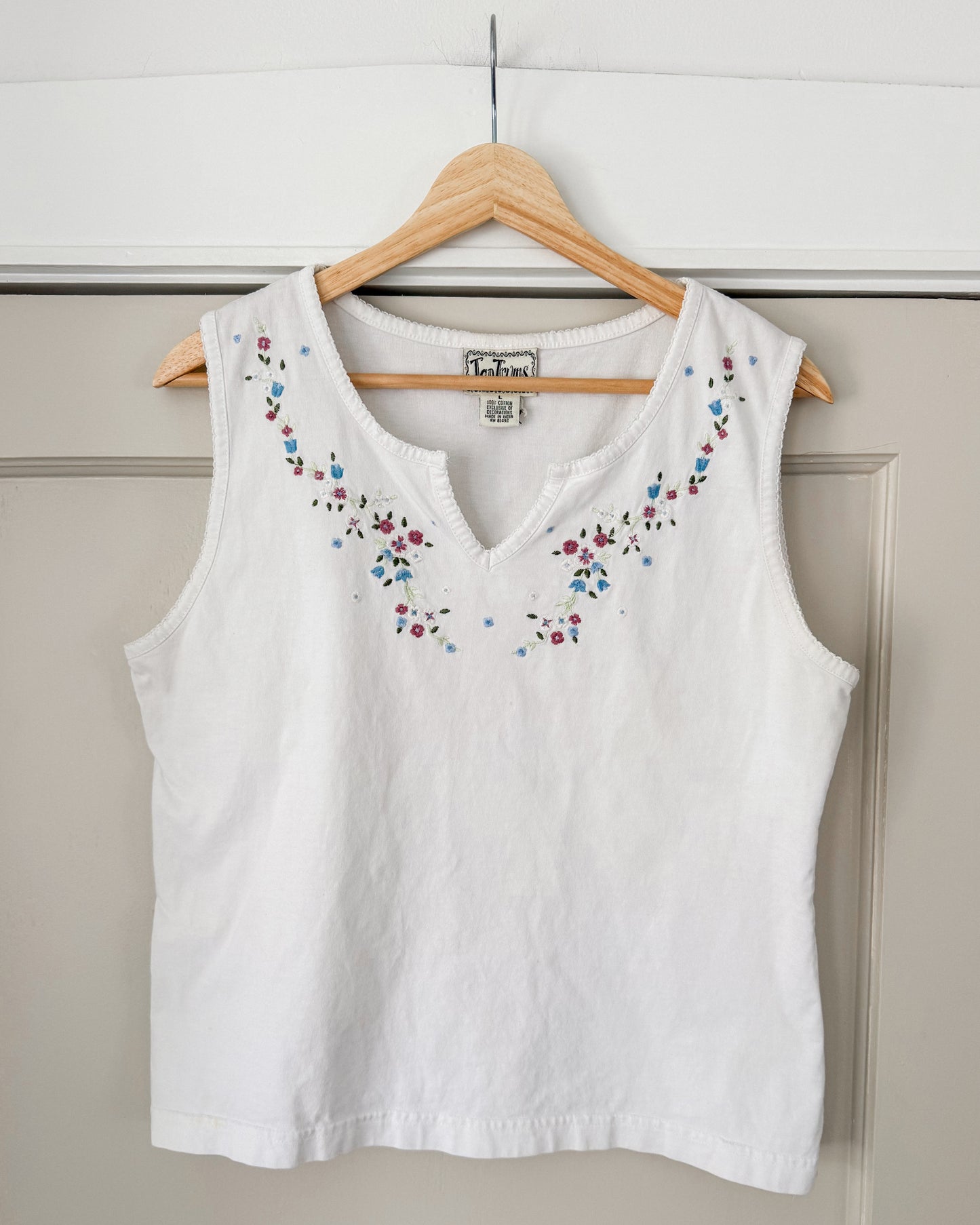 Vintage Embroidered Tank Top