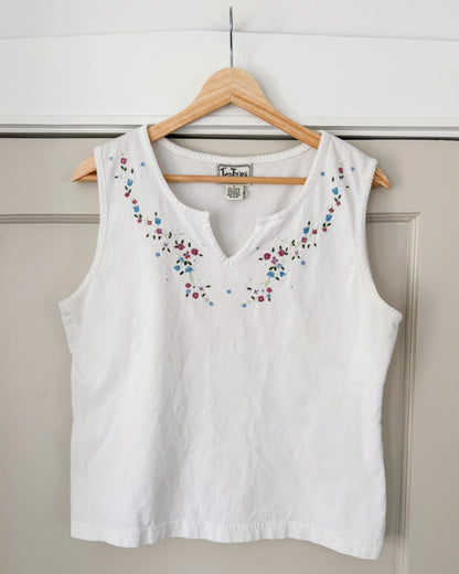 Vintage Embroidered Tank Top