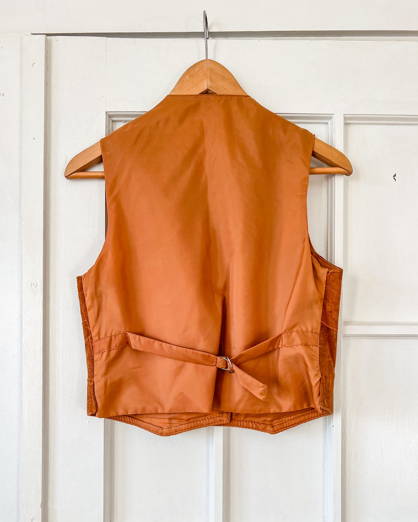 Suede Leather Stitch Vest