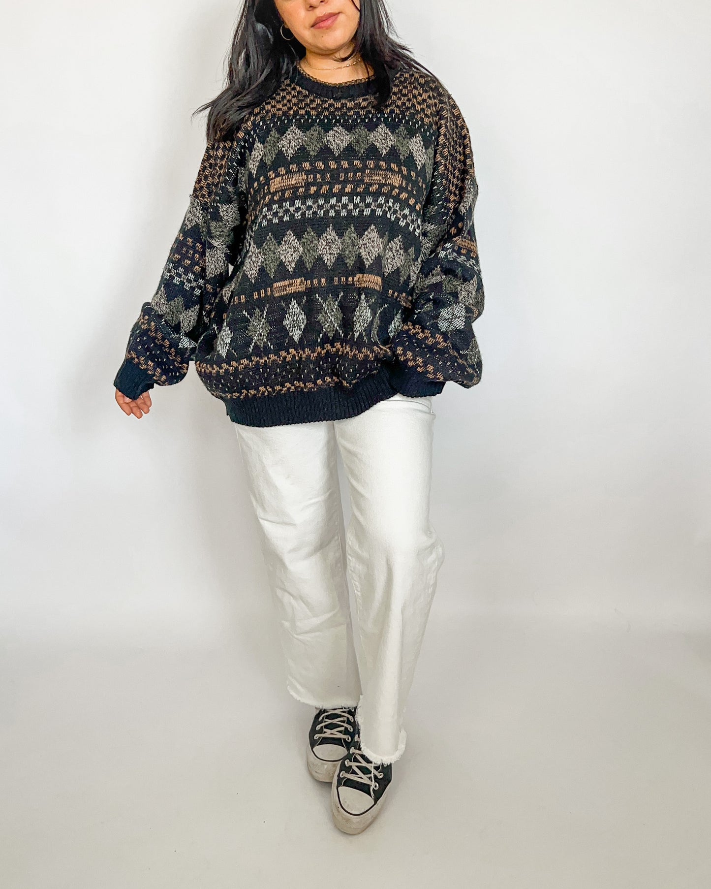 Abstract Knitted Sweater