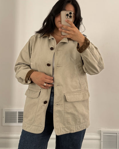 L.L. Bean Chore Coat Fish & Deer Lined