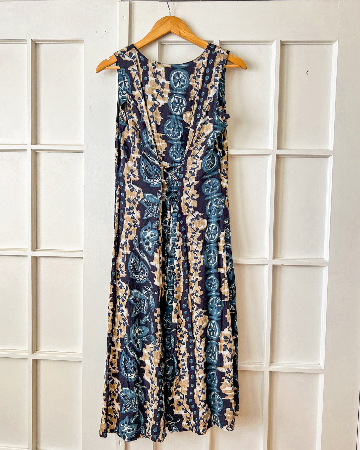 Vintage Abstract Maxi Dress