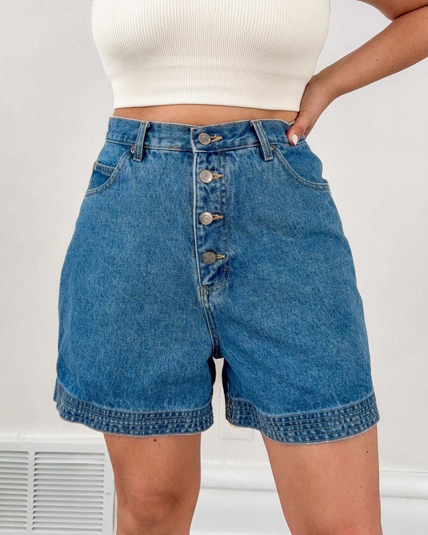 Honors High Rise Denim Shorts