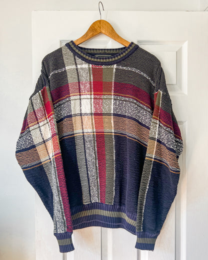 Croft & Barrow Plaid Knitted Sweater