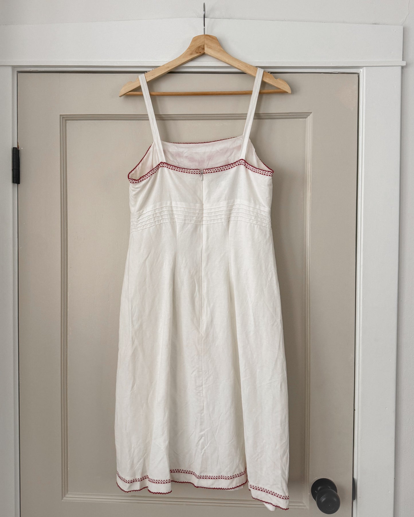 Red Embroidered Dress