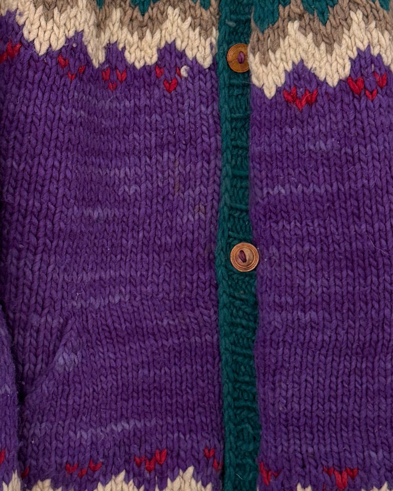 Vintage Hand Made Wool Cardigan