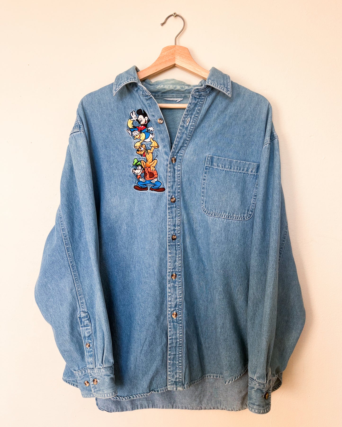 Mickey Denim Button Up