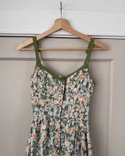 ASTR Green Floral Dress
