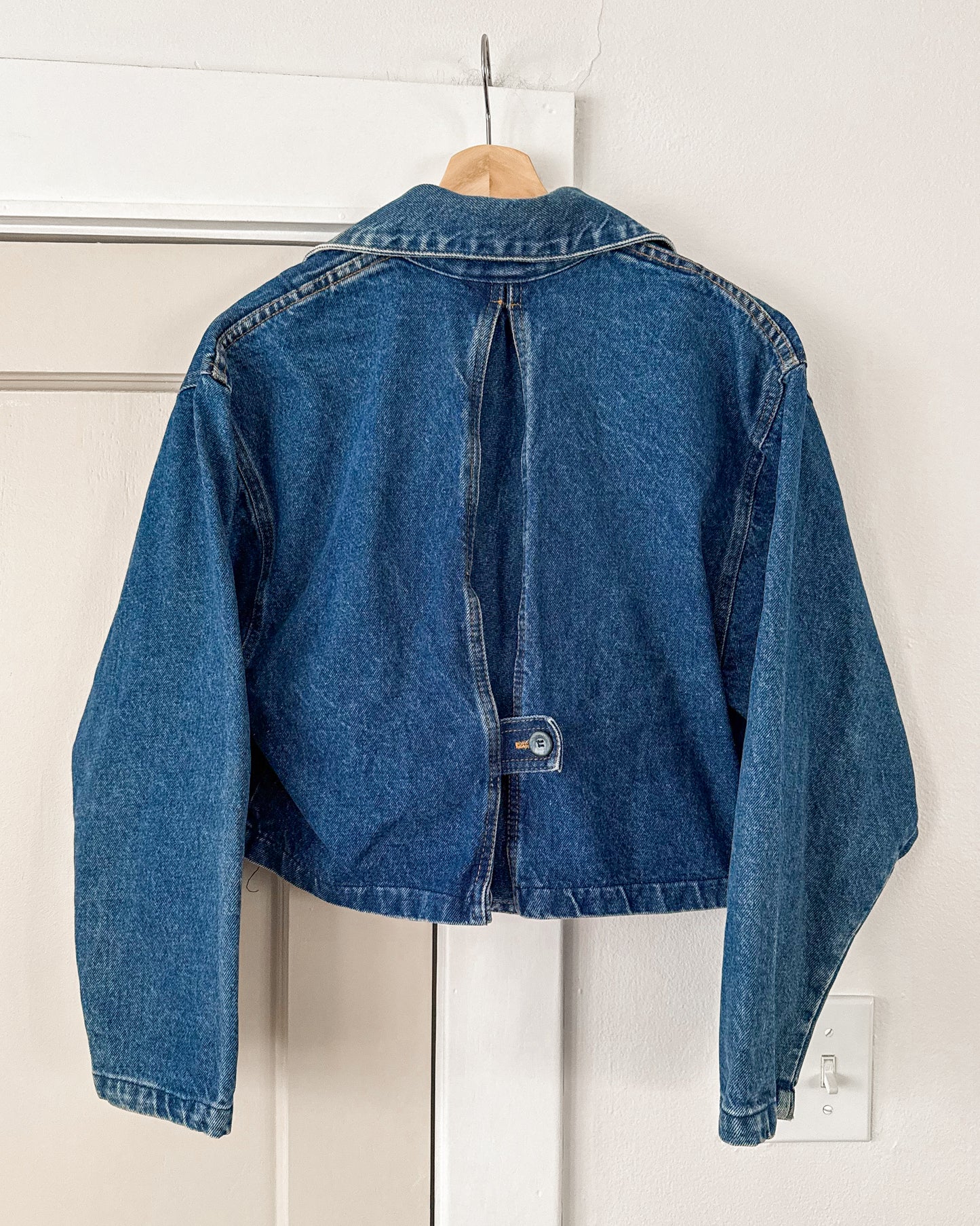Vintage Denim Cropped Jacket