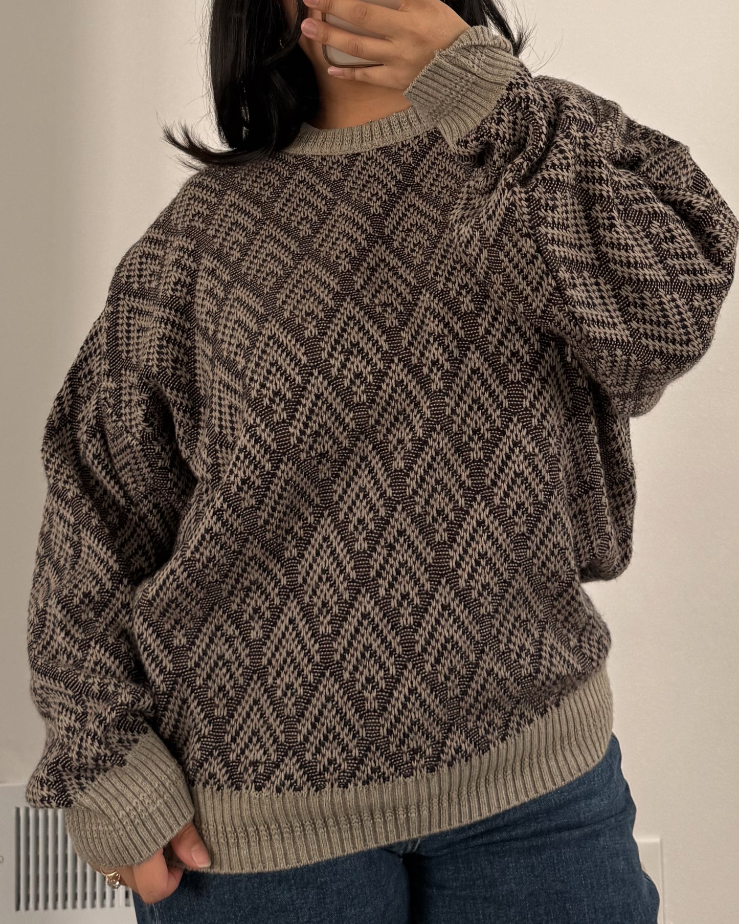 Van Heusen Diamond Knitted Sweater
