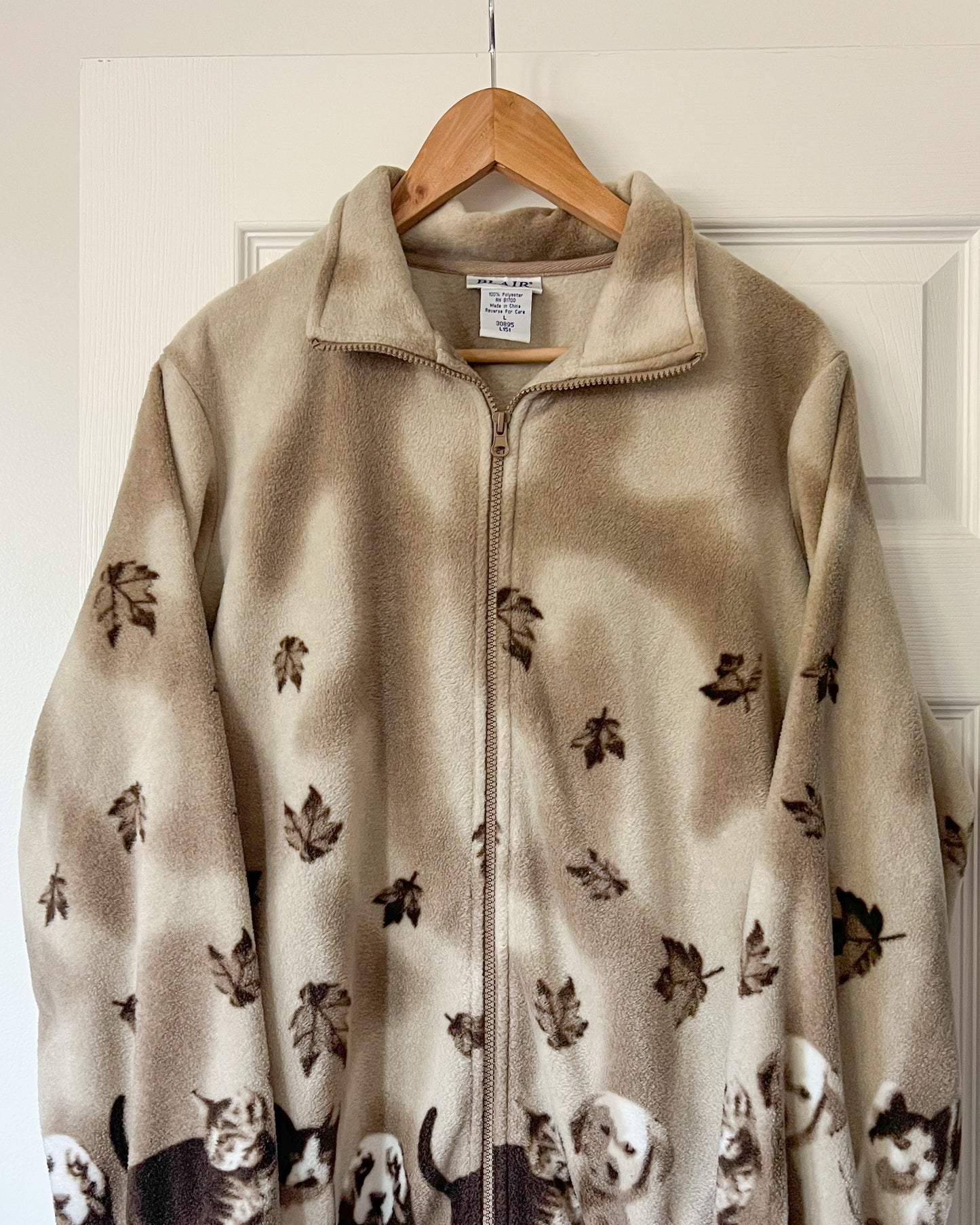 Puppy and Kitten Fleece Zip Up Jacket