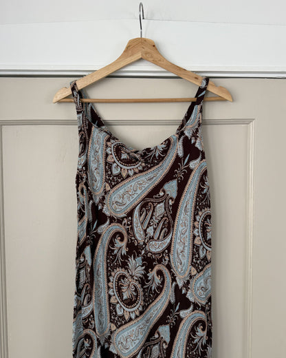 Vintage Paisley Midi Dress