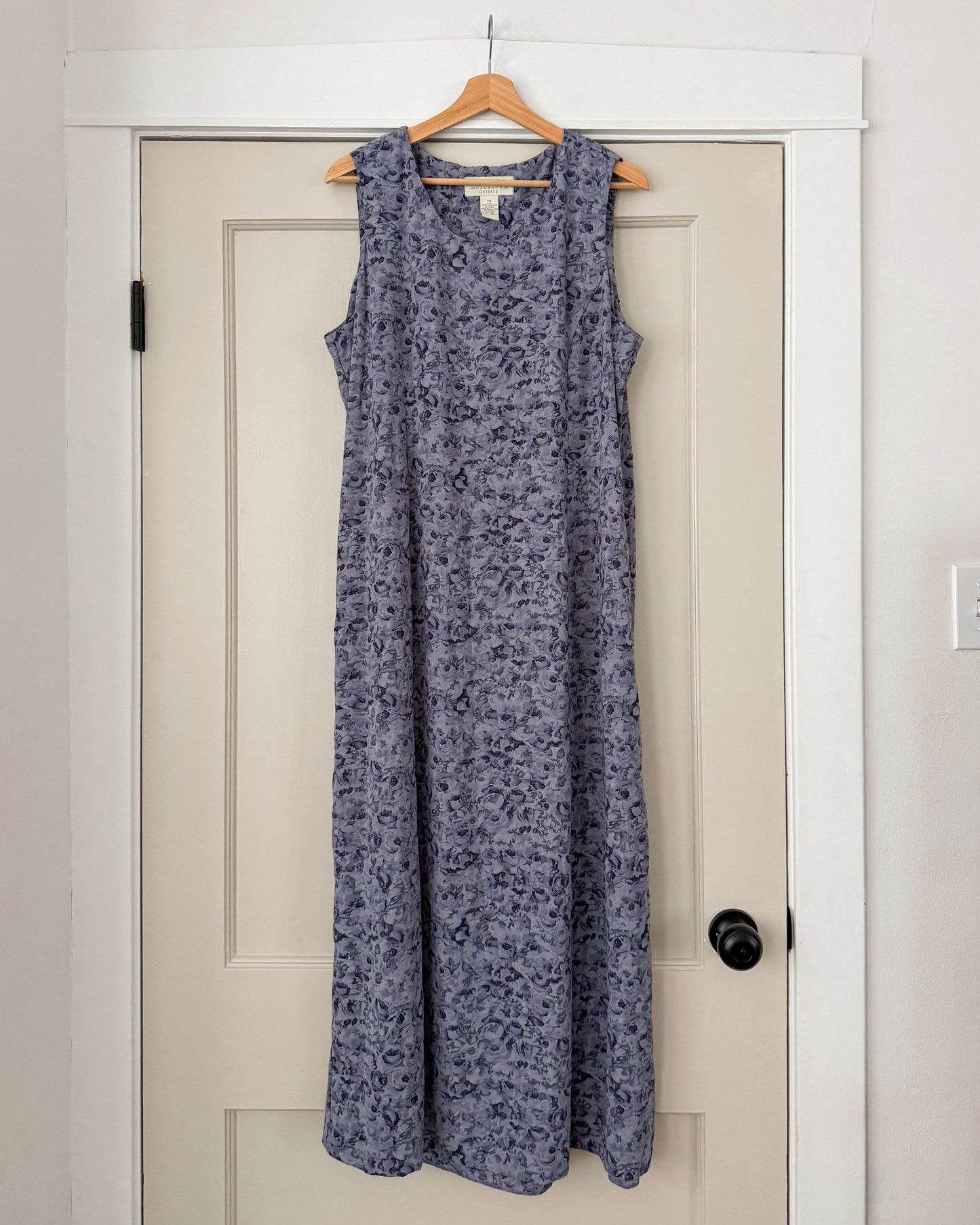 Blue Floral Maxi Dress