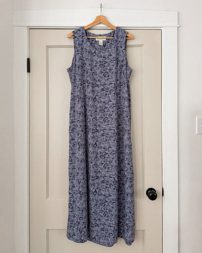 Blue Floral Maxi Dress