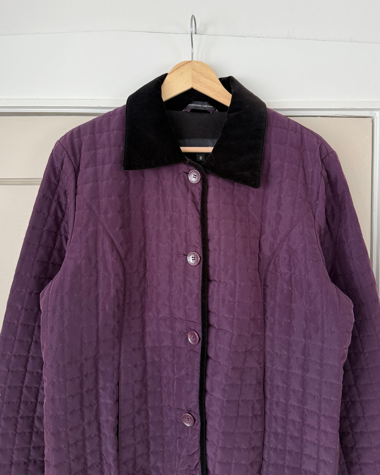 Purple Quilted Jacket
