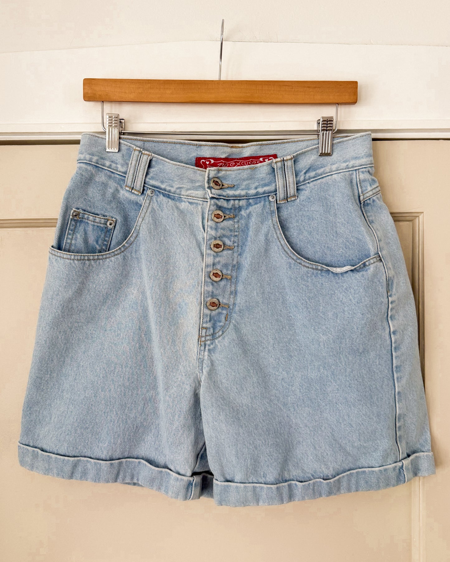 Vintage Lightwash High Rise Denim Shorts