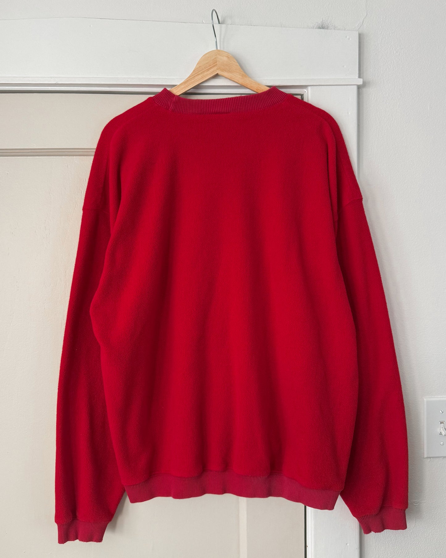 Mickey Mouse Red Fleece Crewneck