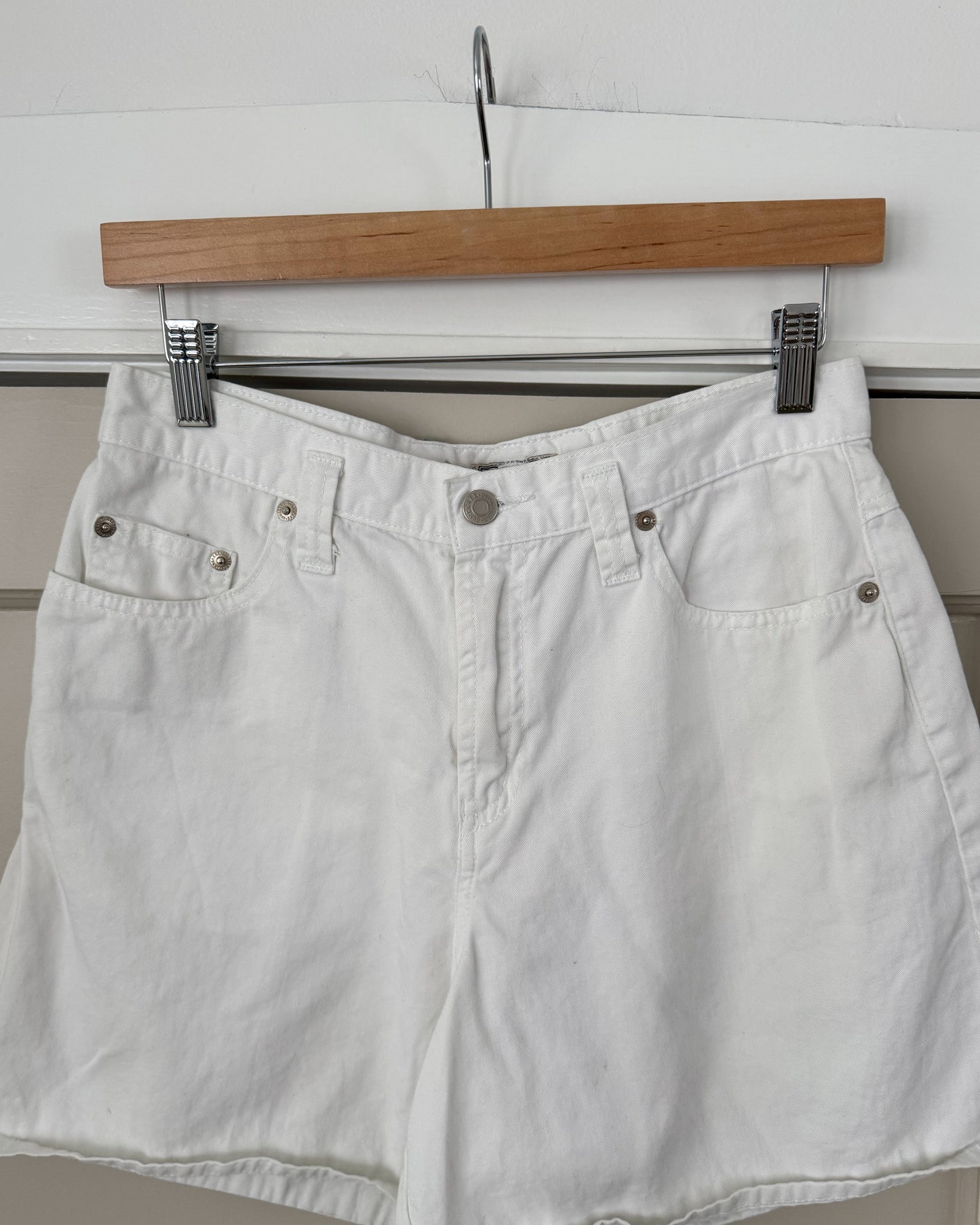 Vintage Essentials White Shorts