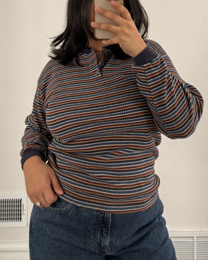 Vintage Striped Henley