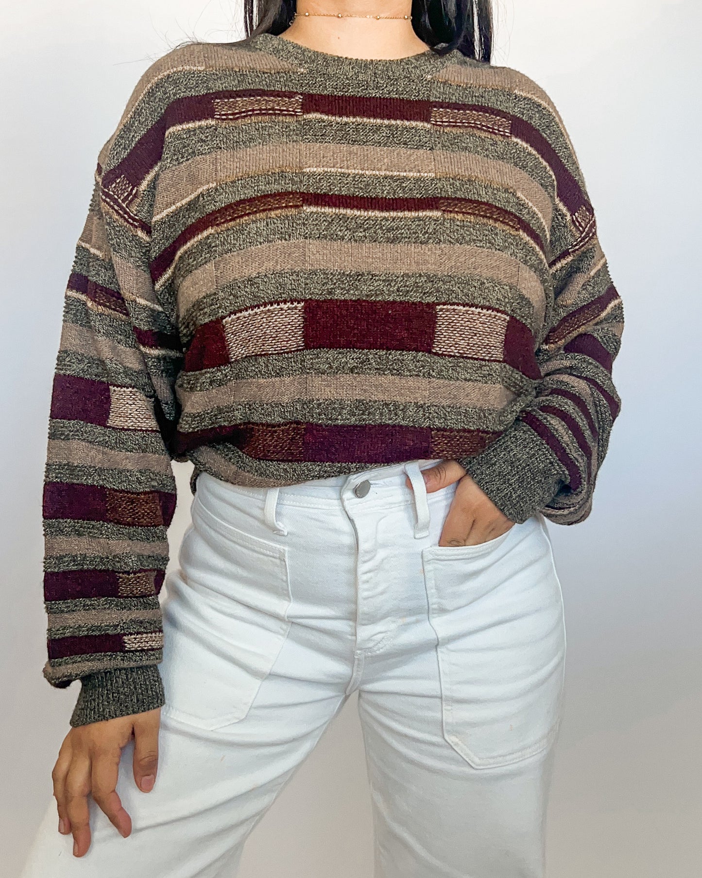 Multicolored Knitted Sweater