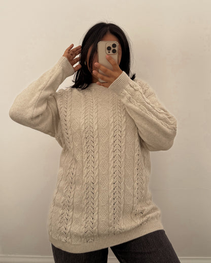 Liz Claiborne Neutral Knitted Sweater