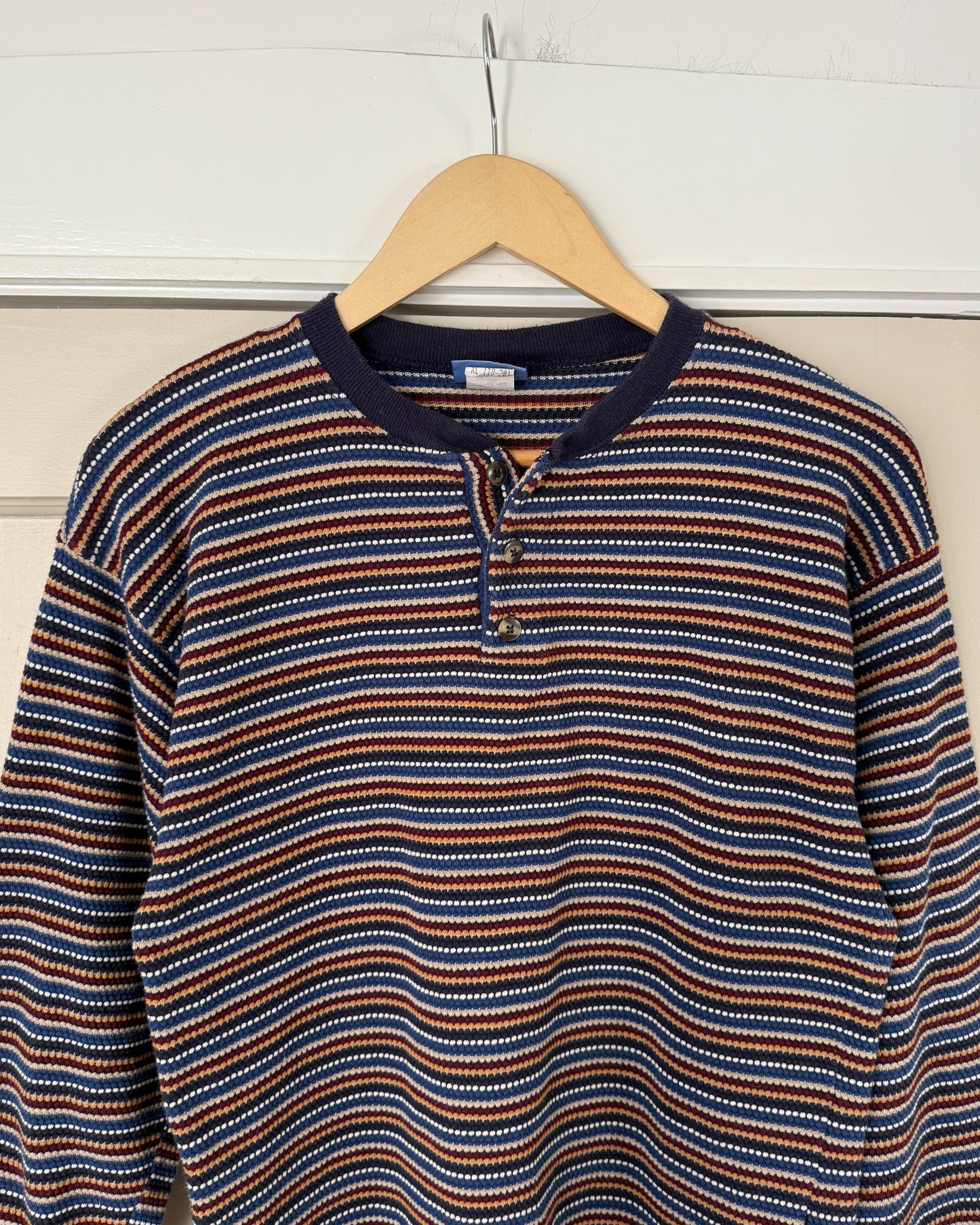 Vintage Striped Henley
