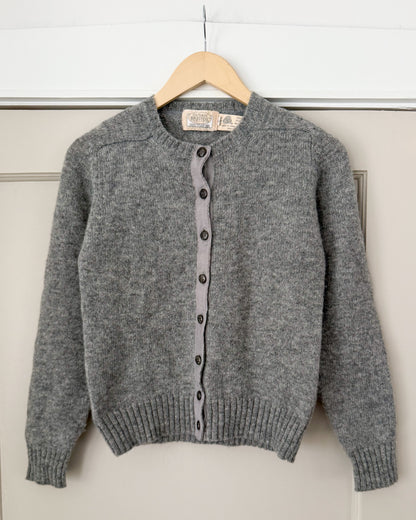 Gray Wool Cardigan
