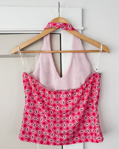 Obe Geometric Halter Top