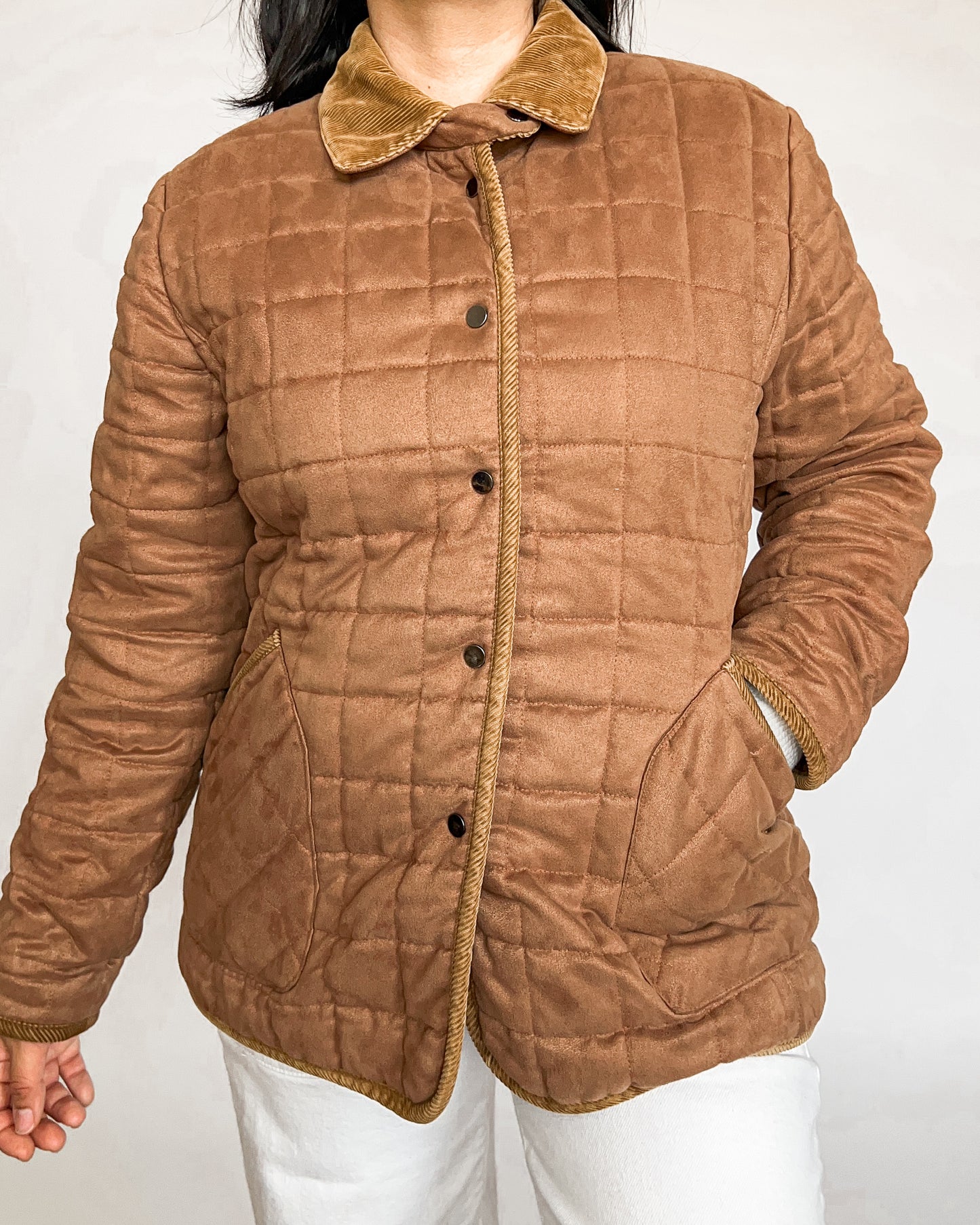 Casual Corner Caramel Quilted Jacket