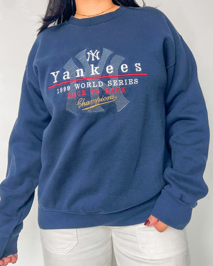 Lee Yankees Navy Crewneck