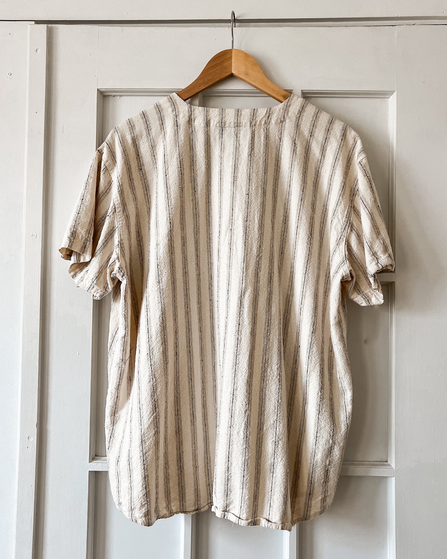 Silk Stripped Button Up