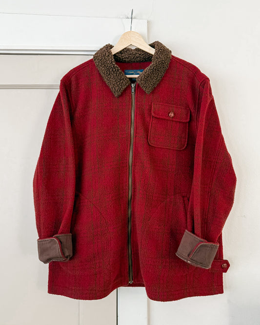 Red Plaid Coat