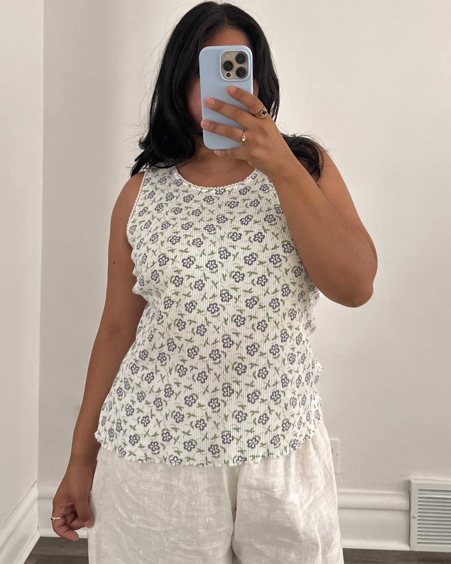 Vintage Floral Tank Top