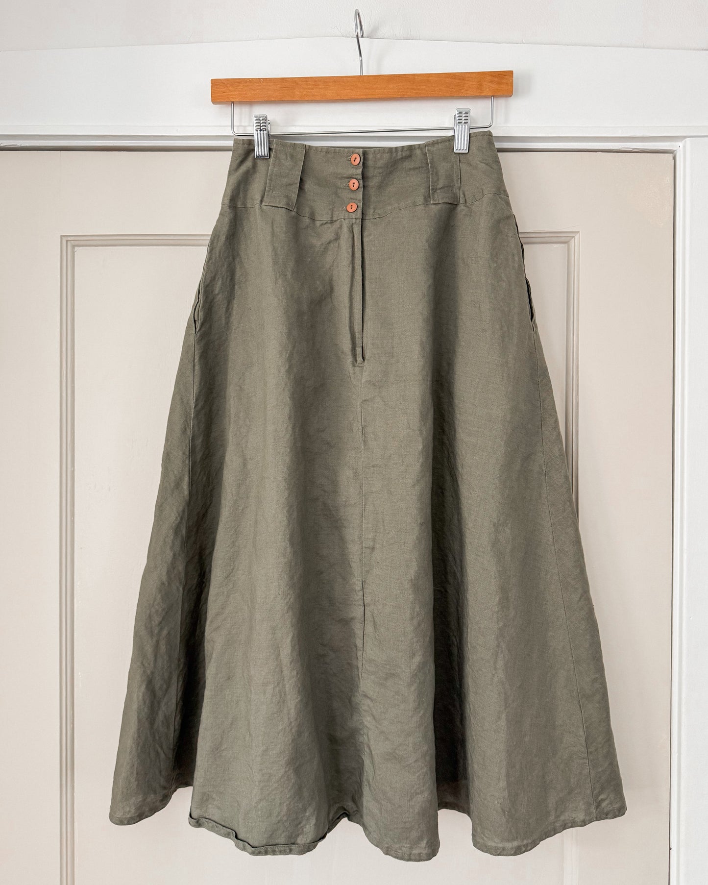 Linen Blend Skirt