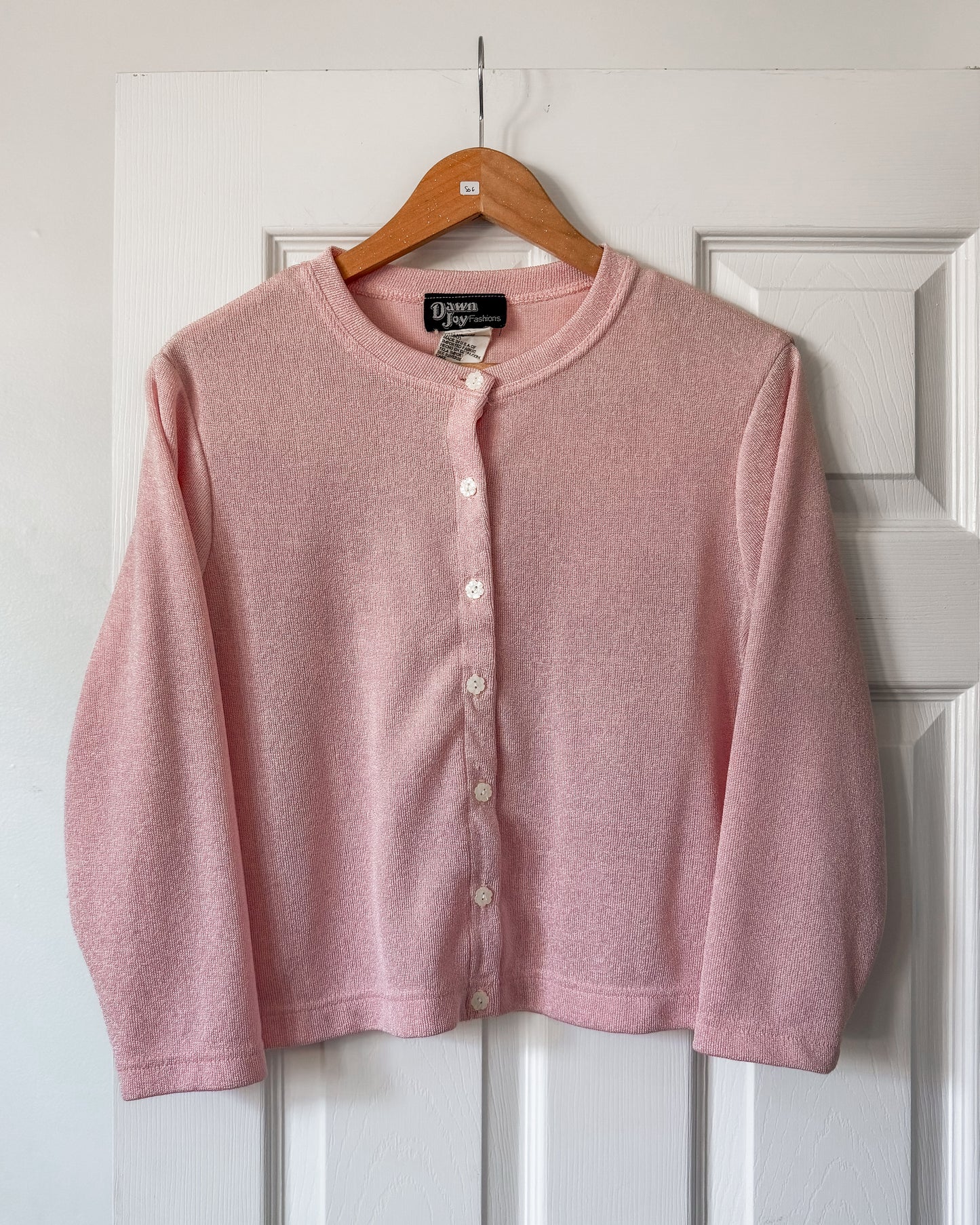Vintage Pink Floral Button Cardigan
